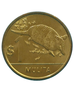 Uruguai 1 Peso 2012 - Série Fauna Nativa do Uruguai - Tatu