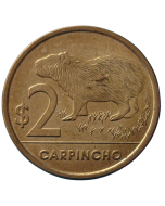 Uruguai 2 Pesos 2019 - Série Fauna Nativa do Uruguai - Capivara