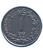 Uruguai 1 Peso Novo 1989