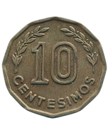 Uruguai 10 centésimos 1976