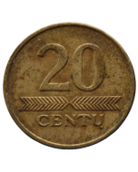 Lituânia 20 Centas 1999