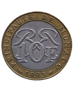 Mônaco 10 Francos 1993