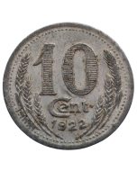 Departamento de Eure-et-Loir 10 Cents 1922 - Notgeld Francês 