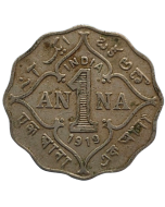 Índia Britânica 1 Anna 1919