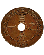 Indochina Francesa 1 cent 1920