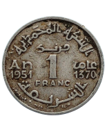 Marrocos 1 Franco 1951 - Protetorado francês