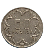 África Central (BEAC) 50 Francos 1977 B (República Centro-Africana)