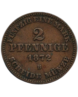 Mecklemburgo-Schwerin 2 Pfennig 1872