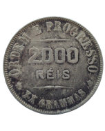 Brasil 2000 Réis 1911- Prata