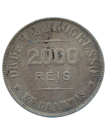 Brasil 2000 Réis 1907 - Prata