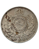 Brasil 200 Réis 1867 - Prata