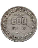 Brasil 500 Réis 1906 - Prata