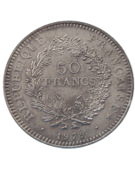 França 50 francos 1979 - Grupo Hércules (Prata)