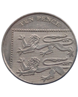 Reino Unido 10 Pence 2009 - Escudo Britânico