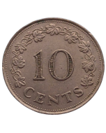 Malta 10 cents 1972