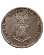 Filipinas 50 Cents 1944 - Administração dos Estados Unidos (Prata)