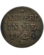 Índias Orientais Holandesas ¼ Stuiver 1826 - Sumatra