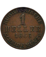 Eleitorado de Hesse-Kassel 1 Heller 1866