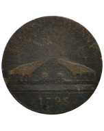 Reino Unido ½ Penny 1793 