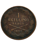 Suécia 1 Skilling 1852