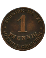 Saxe-Coburgo e Gotha 1 pfennig 1865