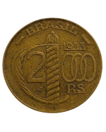 Brasil 2000 Réis 1938 - Poligonal