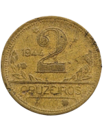 Brasil 2 Cruzeiros 1944 - Com Sigla