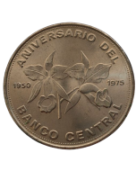 Costa Rica 20 Colones 1975 - 25º Aniversário Banco Central