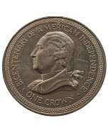 Ilha de Man 1 Coroa 1976 - 200º aniversário Independência dos Estados Unidos