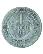 Brasil 2000 Réis 1925 - Mocinha (Prata)