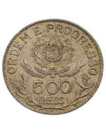 Brasil 500 Réis 1913 - Prata