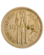 Rodésia do Sul 3 Pence 1949