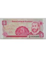 Nicarágua 5 Centavos de Córdoba 1991