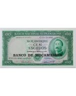 Moçambique  100 Escudos 1976 - Impressão Sobreposta