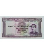 Moçambique 500 Escudos 1976 FE - Sobreimpressão do Banco de Moçambique