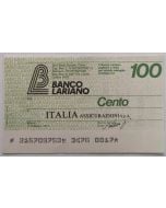 Itália 100 Liras 1977 - Banco Lariano (Notgeld Italiano) 