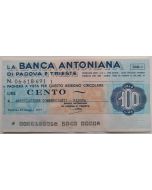 Itália 100 Liras 1977 - Banco Antoniana di Padova e Trieste (Notgeld Italiano) 