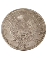 Argentina 50 Centavos 1883 - Prata