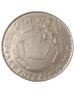 República Checa 200 Coroas 2001 (Prata) - 100 Anos da Federação Tcheca de Futebol