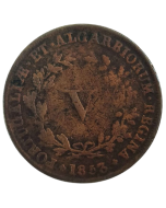 Reino de Portugal 5 Réis 1853 (Data escassa)
