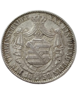 Saxônia 1 vereinsthaler 1859 - Prata