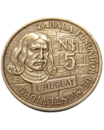 Uruguai 5 Novos Pesos 1976 - 250º aniversário - Fundação de Montevidéu