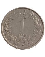 Uruguai 1 Peso Novo 1989 - A menor moeda do país: 12mm