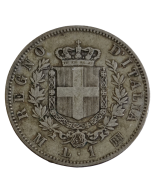 Itália 1 Lira 1867 M (Prata)