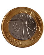Brasil 1 Real 2016 - XXXI Jogos Olímpicos de Verão, Rio de Janeiro 2016 - Mascote Olímpico Vinícius