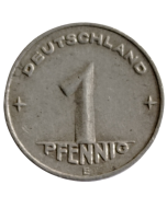 Alemanha Oriental (DDR)  1 Pfennig 1950 E