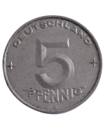 Alemanha Oriental (DDR)  5 Pfennig 1952 A