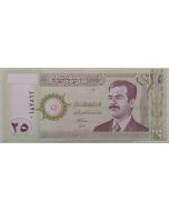 Iraque 25 Dinares 2001 FE