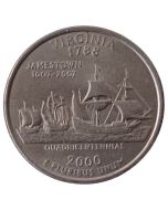 Estados Unidos ¼ dólar 2000 P - Virginia  State Quarter