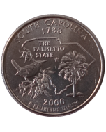 Estados Unidos ¼ dólar 2000 P - Carolina do Sul State Quarter